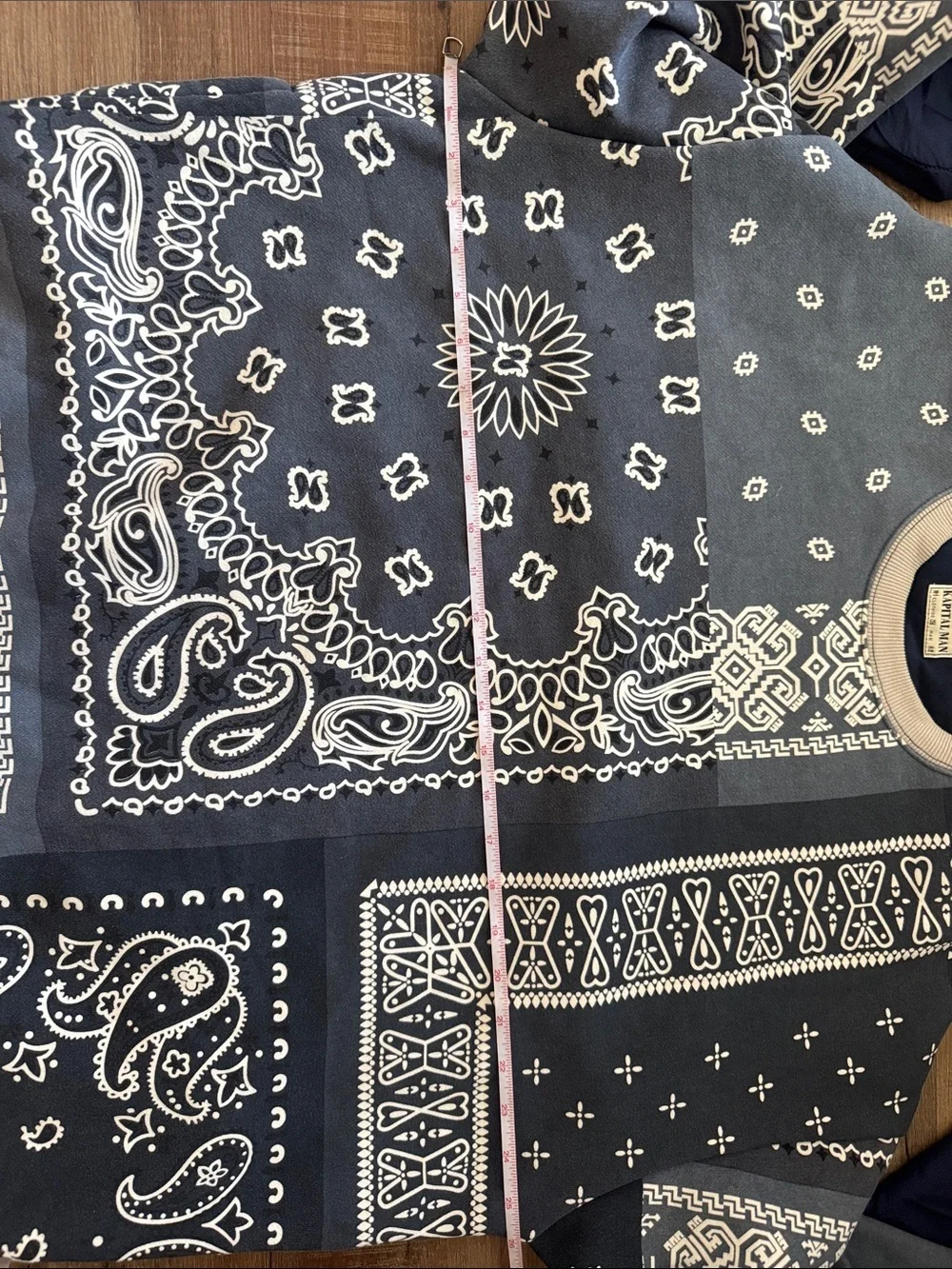 Kapital Waltzing Matilda Bandana Bivouac Quilted Crewneck Sweatshirt Size 3 - Picture 12 of 13